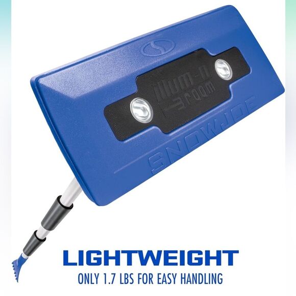 Snow Broom Snow Joe LED 4-In-1 Telescoping Ice Scraper Foam Head Headlights OW - Picture 6 of 7